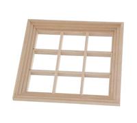 Abaodam Miniature Window Frame For Dollhouse Wooden Diy Accessory Easy Assembly For Unique Decorative Scenes And Home Decor