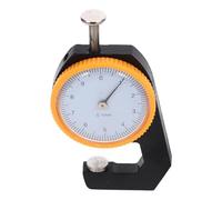 Abaodam Misuratore di Spessore a Quadrante Testa Piatta in Acciaio 0-10 MM | Strumento Portatile per Controllo Qualità, Precisione 0, 1mm, per Lamiere e Guarnizioni