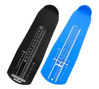 Abaodam Misuratore per Piede Adulto 2 Pezzi Righello Morbido Blu e Nero, Dispositivo di Misurazione delle Scarpe per Taglie Usa, Strumento Pratico per Acquisti Online e Misurazione