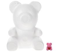 Abaodam Modello Scultura a Forma di Orso per Decorazioni Matrimonio in Schiuma Bianca Orso e Progetti DIY Artistici per Arte e Mestieri Creativi