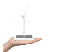 Abaodam Mulino a Vento Solare Fai da Te in Plastica Turbina Eolica da Tavolo Educativa per Giocattolo Sperimentale di Energia Solare per Apprendimento e Sviluppo Cognitivo