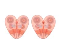 Abaodam Nastro Correttivo Cuore Rosso 2 Pezzi per Studenti, Facile da Usare, in Plastica, Design Creativo e Forma a Cuore per Cancelleria Scolastica Stili multipli