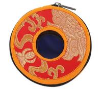 Abaodam Nepal Hand Touch Bell Sleeve Bag Custodia Protettiva Per Campana Tibetana Design Elegante Motivi Delicati Media Materiale Resistente Strappi Per Meditazione e Pratiche Spirituali