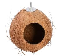 Abaodam Nido Di Con Guscio Di Cocco Mangiatoie Per Uccelli Per L'esterno Mangiatoia Per Uccelli Casa Per Uccelli Criceto Accessori Brown Di Legno