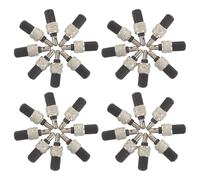 Abaodam Nucleo Valvola Tedesco per Bici 50 Pezzi Guarnizione in Gomma Antiperdite, Kit per Camera D’aria Compatibile City e Mountain Bike, Sostituzione Rapida e Duratura per