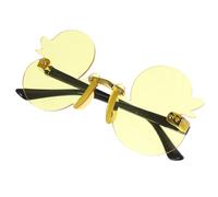 Abaodam Occhiali da Sole per Feste Luau Protezione Uv, Design Anatra Gialla senza Montatura, Accessori Divertenti per Costumi e Foto Party