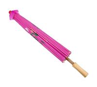 Abaodam Ombrello in Seta Decorativo Grande Con Supporto in Bambù Ombrello Di Carta Oleata Per Spettacoli Danza e Decorazioni Interni Stile Cinese Tradizionale