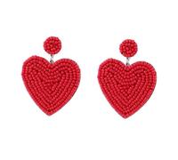 Abaodam Orecchini Lunghi Cuore Pendenti per Ragazze Design Confortevole e Leggero Gioielli d Orecchio Eleganti e Artigianali Adatti per Uso Quotidiano e Regali Speciali