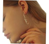 Abaodam Orecchini Perno con Volto Astratto in Design Unico e Personalità Gioielli da Donna Eleganti e Resistenti Regalo per Ogni Occasione