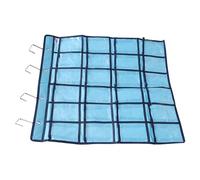 Abaodam Organizer da Appendere Non Tessuto 24 Tasche Ganci Metallici Porta Cellulari e Porta Calcolatrici per Aula, Ufficio e Armadio, Supporto Tascabile Trasparente per Gioielli