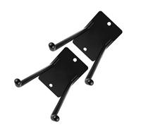 Abaodam Organizer per Attrezzi da Giardino da Parete 2 Pezzi in Metallo Nero Porta Scope e Straccio Resistente per Garage e Capanno Ganci Multifunzione per Rastrelli e Tubi Salvaspazio