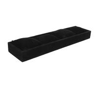Abaodam Organizer per Orologi e in Nero Vassoio con Slot e Cuscini Scatola Espositiva Antigraffio per Gioielli e Cinturini per Casa e Negozio