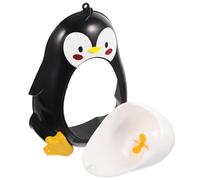 Abaodam Orinatoio per a Parete Forma Pinguino Urinatoio per Addestramento Vasino per Ragazzi 1-6 Anni Ruota Idraulica Rotante e Design Compatto per Casa e Asilo