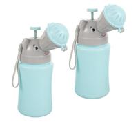 Abaodam Orinatoio Portatile per 2 Pezzi in Silicone Morbido Vasino da Viaggio Compatto per Auto e Campeggio Bottiglia Anti-Rovesciamento per Addestramento alla e Emergenze fuori Casa