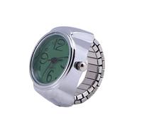 Abaodam Orologio al quarzo orologio da dito in acciaio inossidabile orologi digitali per le donne wmt orologia orologio ad anello unisex orologio elastico squillo guarda Astuccio