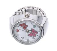 Abaodam Orologio Anello Farfalla con Design Decorativo Materiale Durevole Numeri Grandi per Donna e Ragazza Gioielleria da Dito Elegante e Funzionale