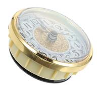 Abaodam Orologio da Parete Inserto 70mm in Plastica Oro con Numeri Arabi Quarzo per Casa e Laboratorio Fai da Te
