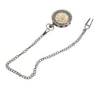 Abaodam Orologio da Tasca Vintage in Lega Meccanismo Manuale e Design a Ruota, Decorazione Moda Oro o Accessorio per Abbigliamento Colore Casuale