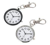 Abaodam Orologio da Taschino per Infermiera 2 Pezzi Cassa in Lega, Portachiavi Elegante per Ospedali e Studenti Durante gli Esami