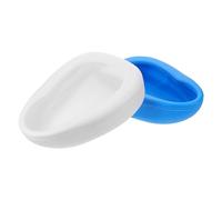 Abaodam Padella da Letto Seduta Spaziosa 2 Pezzi in Plastica Spesso Design Rinforzato e Bordo Largo, Facile da Pulire per Anziani Uomini e Donne, per Uso Domestico in Viaggio
