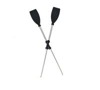 Abaodam Pagaia Kayak Doppia Punta in Lega di Alluminio Timone Doppio Uso Smontabile Leggero e Resistente per Kayak e Gommone