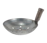 Abaodam Pala Forata per Setacciare Fanghi Robusta e Resistente in Ferro Pala per Pulizia Scarichi e Neri con Manico Verticale Attrezzo per Edilizia e Manutenzione Fognaria