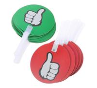 Abaodam Paletta per Voto 30 Pezzi Riutilizzabile 24X15 CM, Accessorio Portatile per Votazioni Sì/No in adget per Insegnanti e Commissione Giudicatrice Scuola