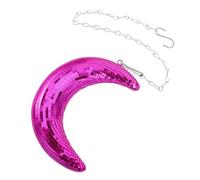 Abaodam Palla da Discoteca Sospesa Viola a Specchio con Effetto Glitterato, Decorazione a Forma di Palla da Discoteca per Feste e Matrimoni, Ornamento da Soffitto Riflettente