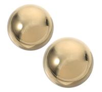 Abaodam Palle da Esercizi Manuali in Ottone Dorato 40 Mm Set da 2 Sfere Baoding per Terapia della Mano, Rilassamento, Decorazione Feng Shui e Centrotavola Elegante