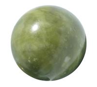 Abaodam Palle di Jade Verdi per Massaggio Mani Superficie Liscia, Sollievo dallo Stress e Pressione degli Agopunti, per Relax e Benessere Quotidiano