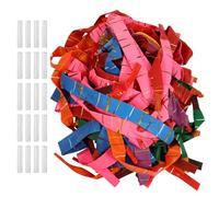 Abaodam Palloncini a Forma di Razzo Suono, 100 Pezzi in Lattice Colorato Cannucce, Decorazione per Feste All'aperto e Attività Scolastiche