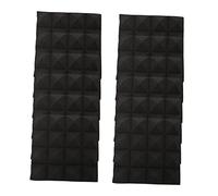Abaodam Pannelli Fonoassorbenti a Piramide Nero 5cm 12 Pezzi in Poliuretano per Studio di Registrazione e Isolamento Acustico