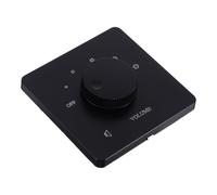 Abaodam Pannello di Controllo Volume a Parete Nero 5 Posizioni Manopola Regolabile per Altoparlanti Amplificatore Uso Ufficio Casa Scuola