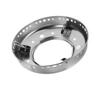Abaodam Parabrezza per Fornello a Gas in Acciaio Inox Argento, Antivento e Risparmio Energetico, Copri Piano Cottura Singolo Strato per Casa e Ristorante