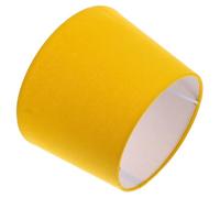 Abaodam Paralume Rustico Lino per Lampada da Terra e Tavolo, Testa Regolabile, Copertura Piatta per Soggiorno e Cameretta, Misura 4, Colore Giallo