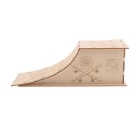 Abaodam Pedana in Legno per Fingerboard, Ostacolo da Pratica, Kaki | Fingerboard e Mini Skateboard Giocattolo, Formato 12x4x4 Pollici, Gioco Creativo e Collezione da Scrivania