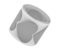 Abaodam Pellicola Termoadesiva Riflettente a Forma di Cuore per Abbigliamento e Magliette, Film in Plastica Argento Lavabile per Decorazioni Fai da Te