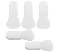 Abaodam Pennelli Applicatori Facile Assorbimento per Maschera Viso Set 5 Pezzi in Silicone Bianco, Morbidi e Portatili per Uso Professionale e Routine Skincare On-the-go