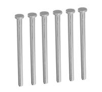 Abaodam Perni per Cerniere in Acciaio Inox 6 Pezzi Set da 101 Mm Perno della Cerniera Rimovibile per Porte Interne in Legno Ferramenta di Ricambio per Porte da Interno Uso Fai da