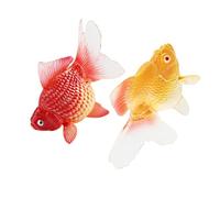 Abaodam Pesciolino Simulato 2 Pezzi in PVC per Acquario | Adatto per Decorazioni di Acquario e Stagno, Leggero e Resistente, Facile da Posizionare e Spostare