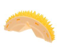 Abaodam Pettine Massaggiante Portatile per Gatti, Spazzola Toelettatura in Abs Giallo, Forma Frutta, Giocattolo per Grattarsi e Coccolarsi, per Gatti, Accessori per Animali Domestici