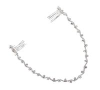 Abaodam Pettine per Chioma da Sposa in Lega di Zinco Argento Catena Delicata ed Elegante per Matrimoni e Anniversari Accessorio Fotografico per Donne