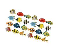 Abaodam Pezzi di pesce tropicale accessori per acquari di pesci decorazione di pesce pescare Figurina del serbatoio del pesce arredamento per mini acquario pvc