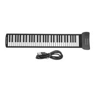 Abaodam Pianoforte Elettronico Arrotolabile a 61 Tasti Portatile Altoparlante Integrato e Jack Cuffie, Tastiera Pieghevole Batteria Ricaricabile Da 1000 Mah Per Uso Domestico e Viaggi