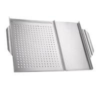 Abaodam Piastra in Acciaio Resistente per Barbecue Design Scolapiatti Forata per Flusso d'Aria Uniforme Pratico e Compatto per Uso Domestico e Professionale