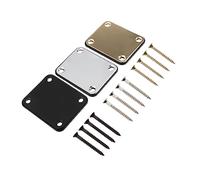 Abaodam Piastra per Manico di Basso Elettrico Accessori per Chitarra Piastra per Giunto per Manico di Chitarra Elettrica Set da 3 Pezzi