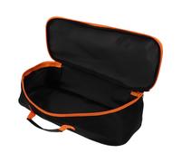 Abaodam piccola borsa porta attrezzi con cerniera spatola grigliare utensile griglia portatile Organizzazione per campeggio borsa per la conservazione della griglia Panno Oxford Black