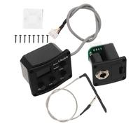 Abaodam Pickup Ukulele Piezoelettrico con Preamplificatore Bande e Equalizzatore Digitale LCD per Chitarra Acustica Sintonizzatore Integrato per Strumenti Musicali da Palco e Pratica Casa
