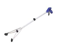 Abaodam Pinza Raccogli Rifiuti Pieghevole in Lega di Alluminio Bianca Strumento Assistente per Anziani e Disabili Pinza Telescopica Multiuso per Raccolta Rifiuti Indoor e Outdoor