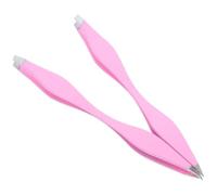 Abaodam Pinzette per Sopracciglia Doppia Testina in Acciaio Inossidabile Resistente, Punte Delicate per Pelle Sensibile, Strumento Compatto Portatile per Modellare e Rimuovere Peli, Uso